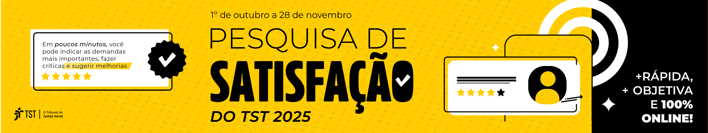 Pesquisa de Satisfação Tribunal Superior do Trabalho 2025